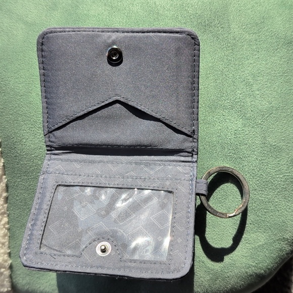 Vera Bradley Campus Double ID Wallet In Carbon Grey - Picture 3 of 4